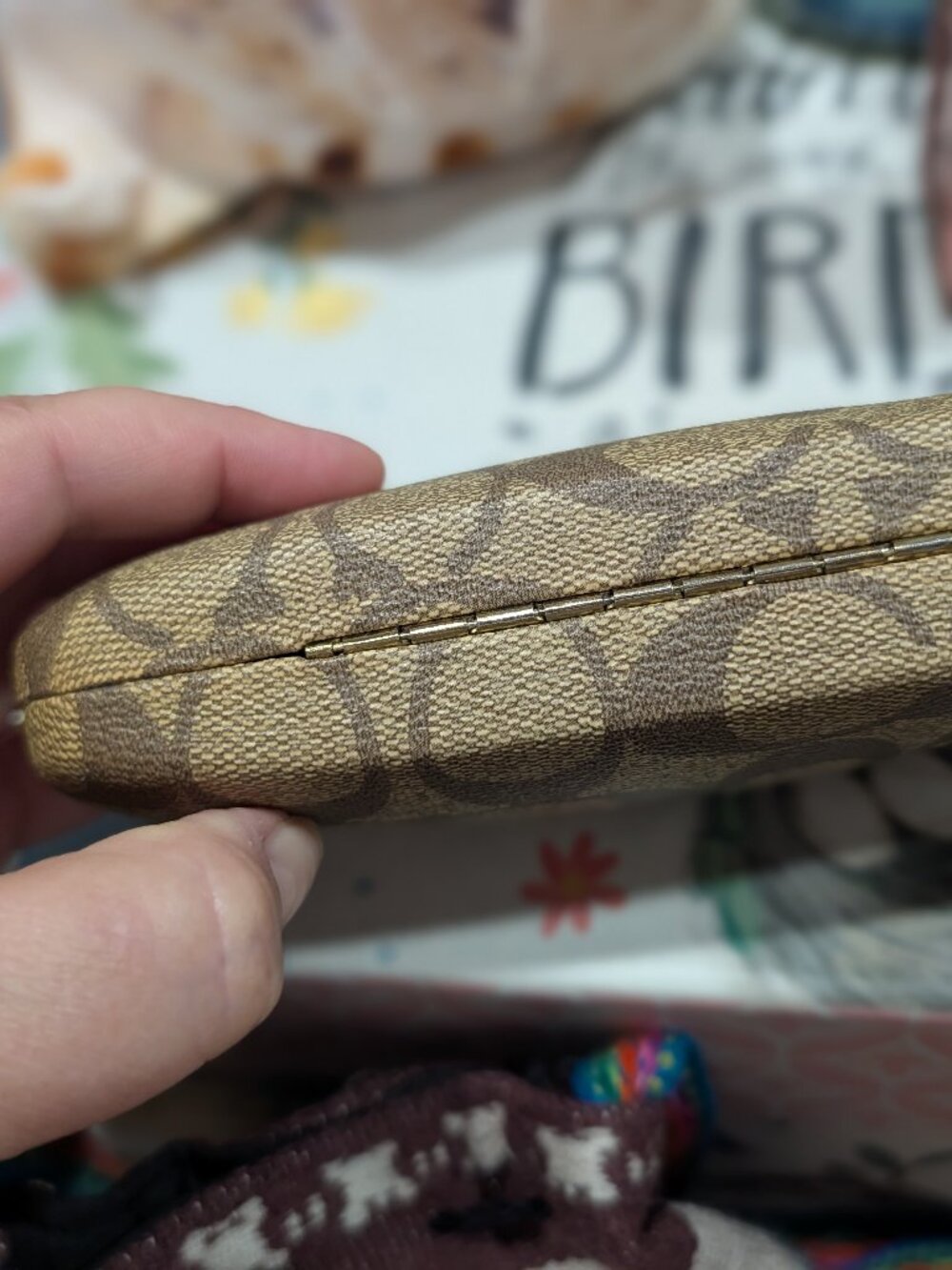 Clamshell Coach Eyeglass Case.